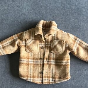 Carter's Tan and Cream Plaid Jacket
